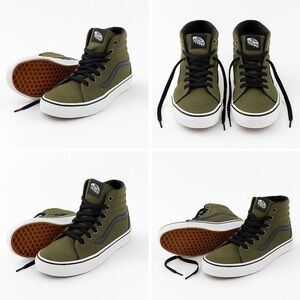 Vans Men's Green High-Top Sneakers